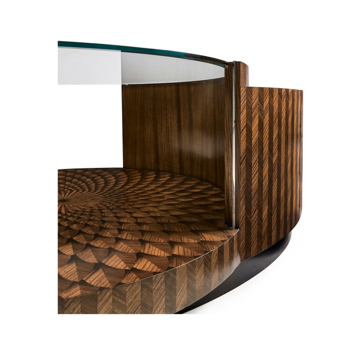 Feather Inlay Coffee Table