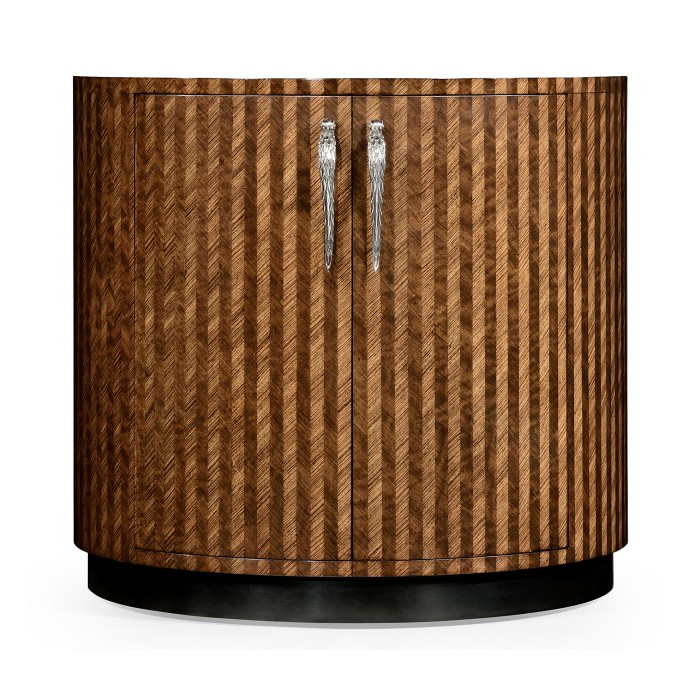 Feather Inlay Cocktail Cabinet
