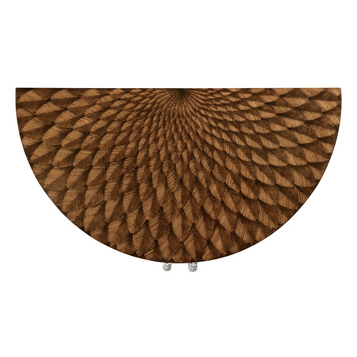 Feather Inlay Cocktail Cabinet