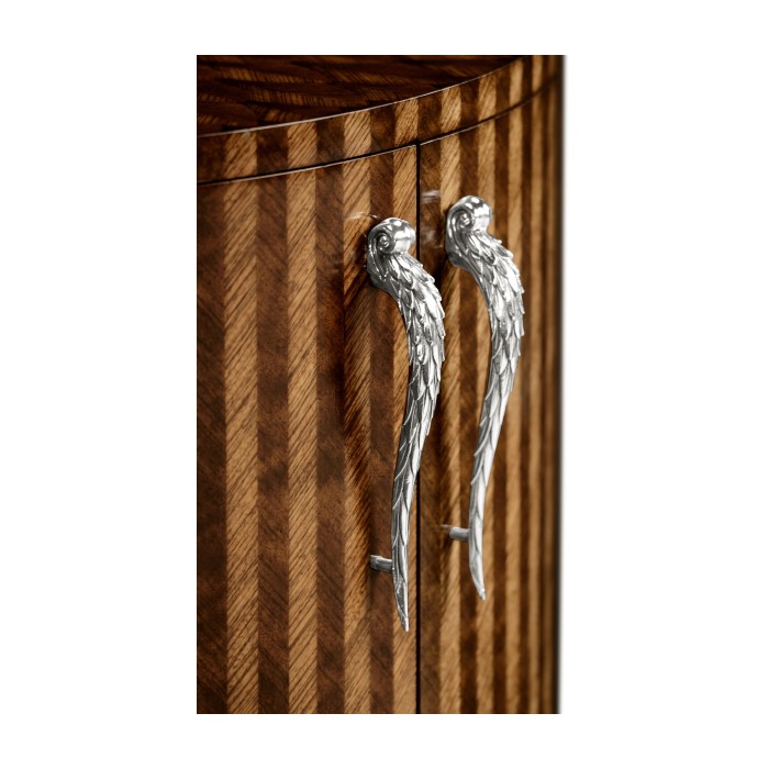 Feather Inlay Cocktail Cabinet