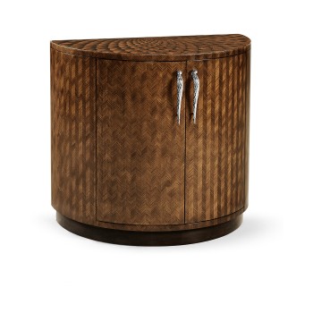 Feather Inlay Cocktail Cabinet