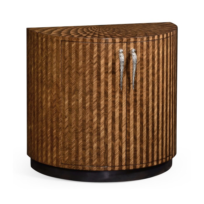 Feather Inlay Cocktail Cabinet