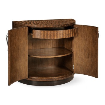 Feather Inlay Cocktail Cabinet
