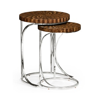 Feather Inlay Nest of Tables