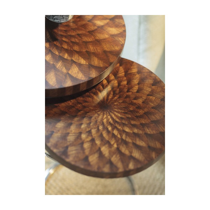 Feather Inlay Nest of Tables