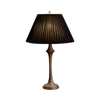Heavily textured baluster table lamp