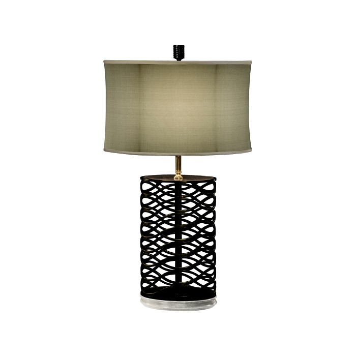 Bronze Interlaced Iron Table Lamp