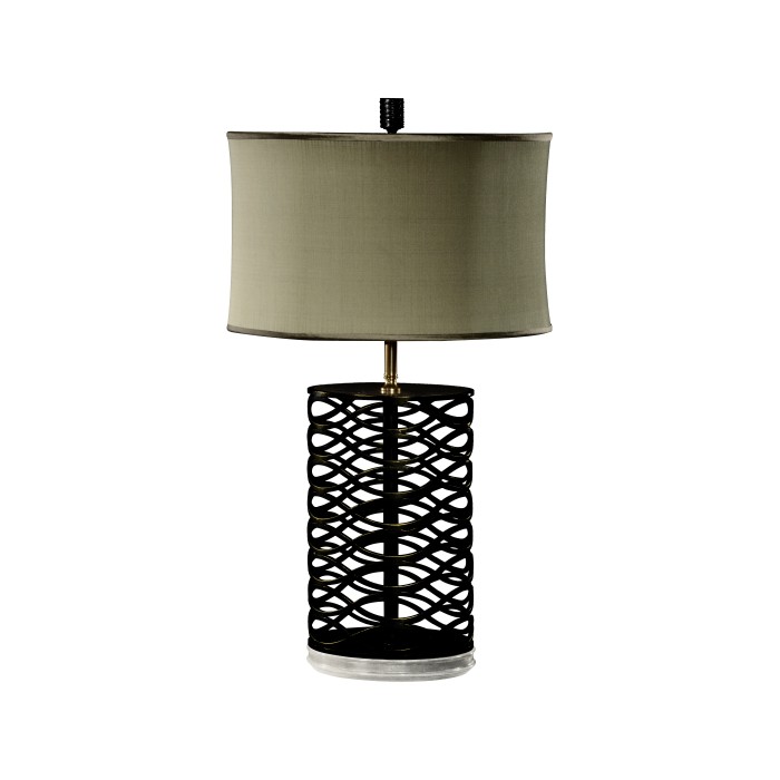 Bronze Interlaced Iron Table Lamp