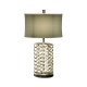 Silver Interlaced Iron Table Lamp