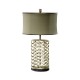 Silver Interlaced Iron Table Lamp