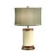 Ivory Finish Hyedua Circular Table Lamp