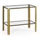 Brass & Glass End Table