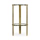 Cosmo Antique Brass Drinks Table