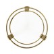 Cosmo Antique Brass Drinks Table