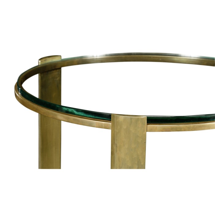 Cosmo Antique Brass Drinks Table