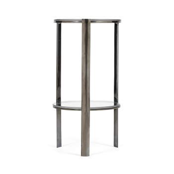 Gatsby Black Nickel Drinks Table