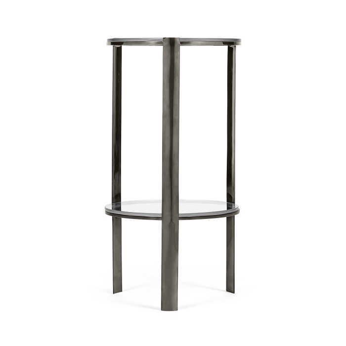 Gatsby Black Nickel Drinks Table