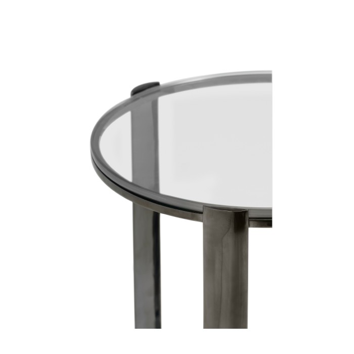 Gatsby Black Nickel Drinks Table