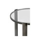 Gatsby Black Nickel Drinks Table