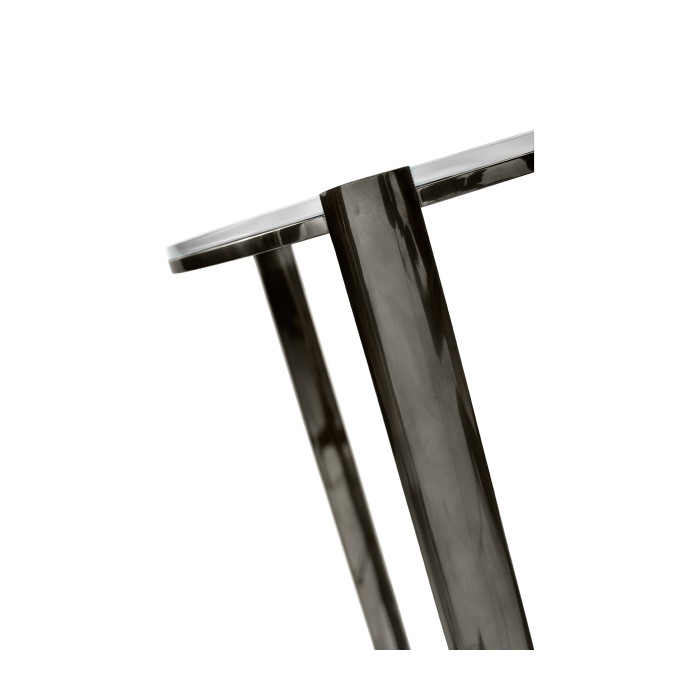 Gatsby Black Nickel Drinks Table