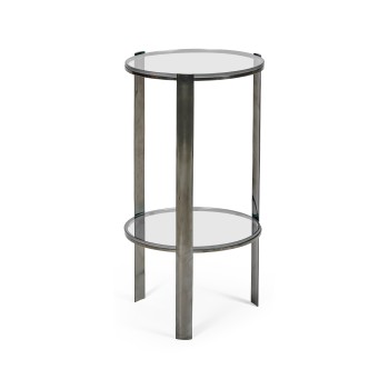 Gatsby Black Nickel Drinks Table