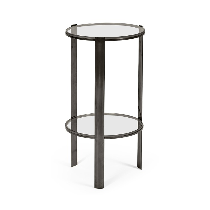 Gatsby Black Nickel Drinks Table