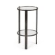 Gatsby Black Nickel Drinks Table