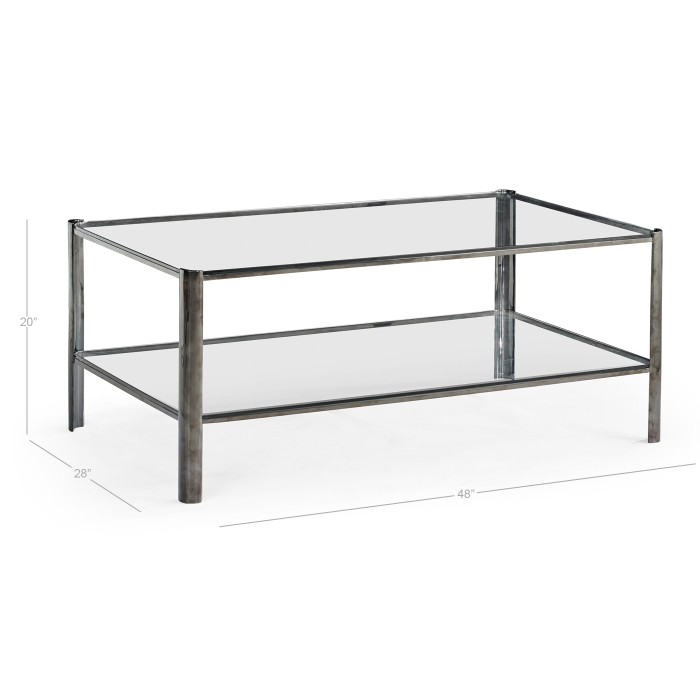 Gatsby Black Nickel Cocktail Table