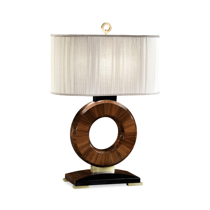 Porthole Rosewood Table Lamp