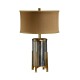 Églomisé and Gilded Metal Table Lamp
