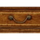 Crotch walnut compact single pedestal desk