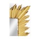 Gilded rectangular sunburst mirror