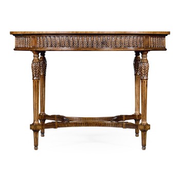 Napoleon III style circular centre table with fine inlay