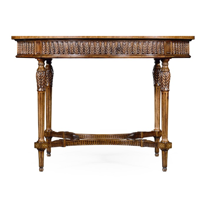 Napoleon III style circular centre table with fine inlay