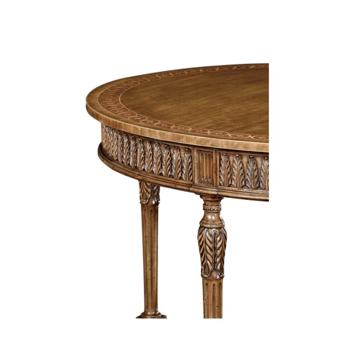 Napoleon III style circular centre table with fine inlay
