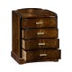 Biedermeier Style Mahogany Bedside Chest of Drawers