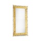 Gilded floor standing rectangular sunburst mirror
