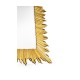 Gilded floor standing rectangular sunburst mirror