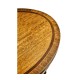 Napoleon III style oval wine table with fine inlay