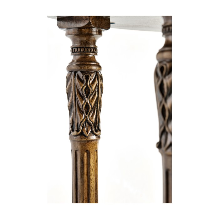 Napoleon III style oval wine table with fine inlay