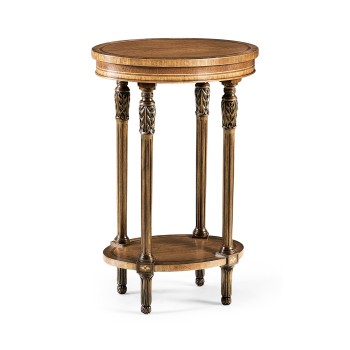 Napoleon III style oval wine table with fine inlay