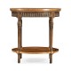 Napoleon III style round side table with fine inlay