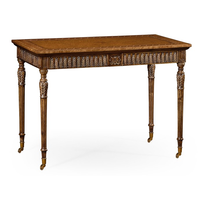 Napoleon III style bureau plat with fine inlay