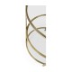 Cosmo Round Antique Brass End Table