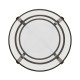 Gatsby Round Black Nickel End Table