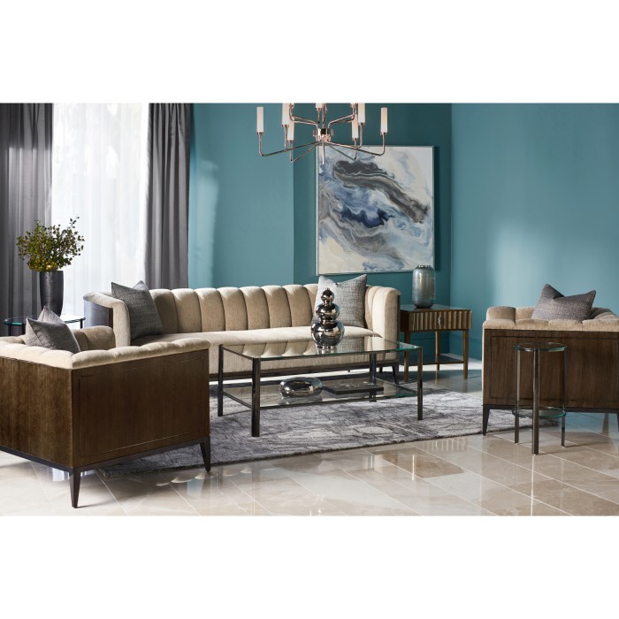 Gatsby Round Black Nickel End Table