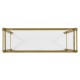 Brass & Glass Rectangular Console