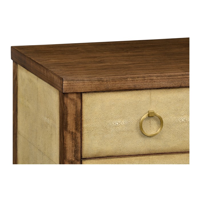 Ivory Shagreen Double Chest of Drawers