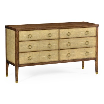 Ivory Shagreen Double Chest of Drawers