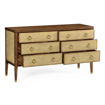 Ivory Shagreen Double Chest of Drawers